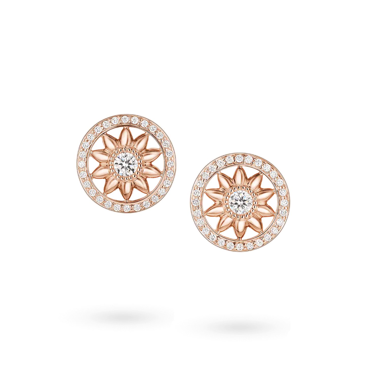 SIYARI YELLOW GOLD DIAMOND EARRINGS